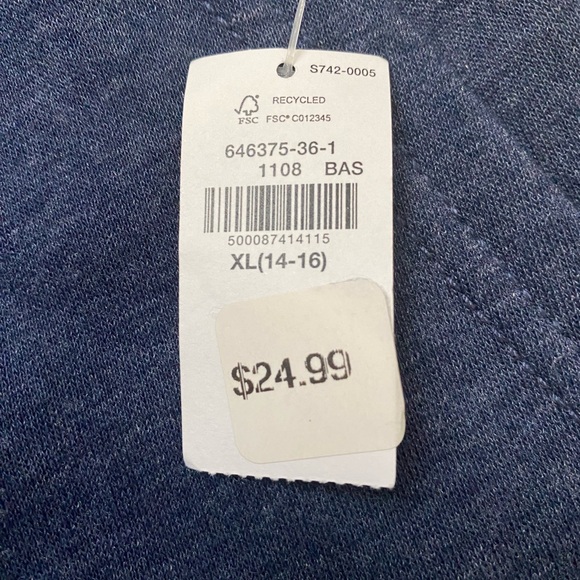 OLD NAVY | Kids Sweatpants Size XL 14-16 set of 2 black and blue - Picture 7 of 10